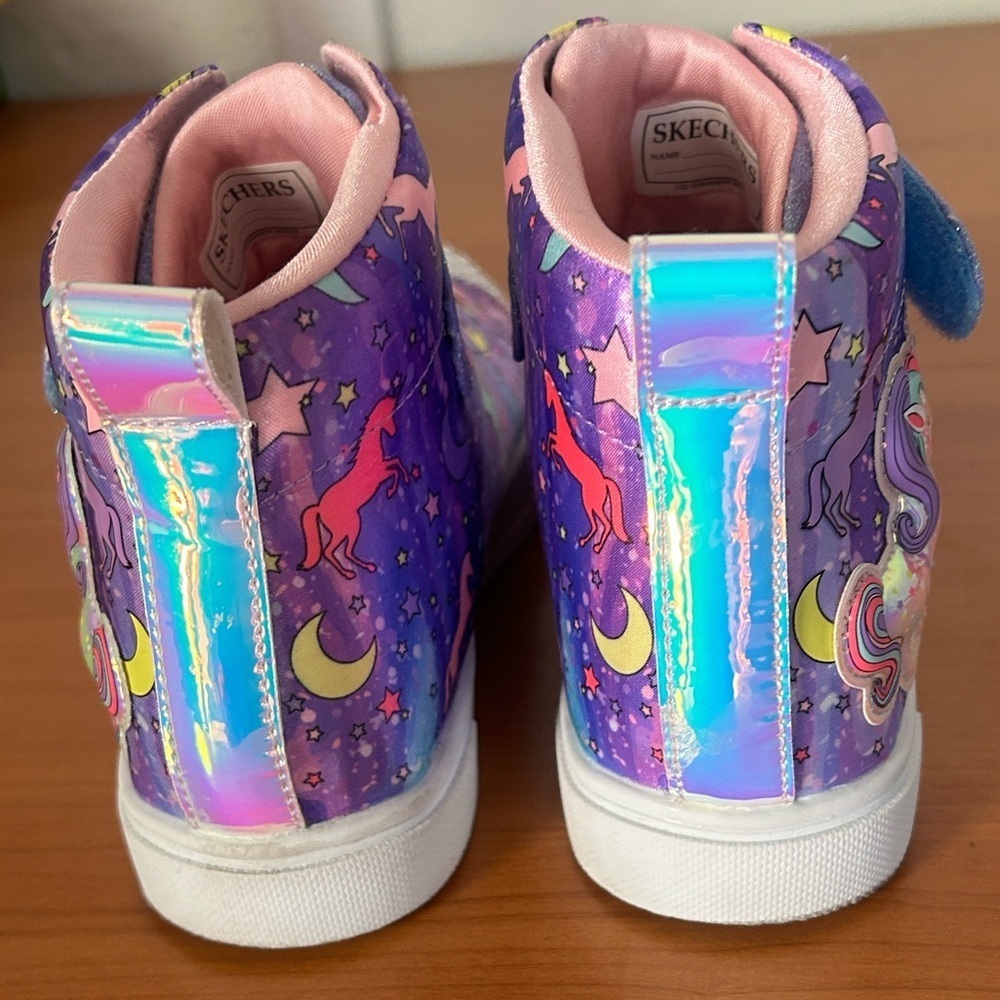 Skechers Kids' Purple Unicorn Sneakers - Picture 8 of 16